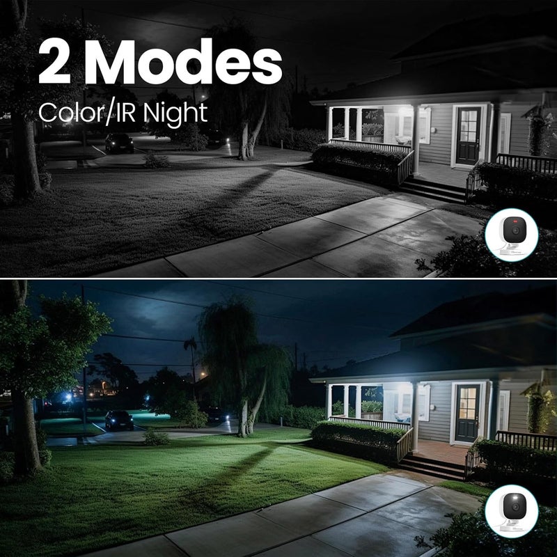 Vimtag 5G/2.4G 4MP Cameras for Home Security-Outdoor/Indoor Camera for Dog/Cat/Pet/Nanny/Baby, Wired, Color Night Vision, Free AI Detection, 2-Way Audio, 24/7 SD Recording,Support Alexa Cloud SD Card - Image 3